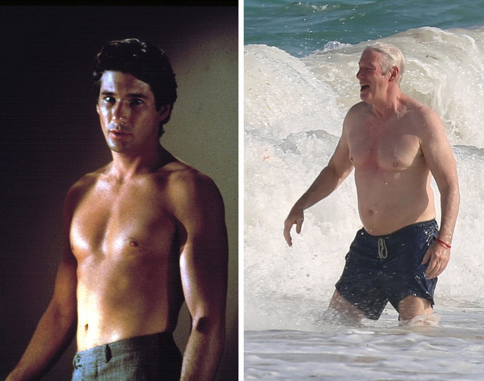 Nhắc đến Richard Gere, người ta nhớ ngay tới vai diễn trong “Pretty Woman” (Người đàn bà đẹp - 1990). Khi tham gia phim, Gere mới 41 tuổi; còn giờ đây, nam diễn viên đã 68 tuổi.