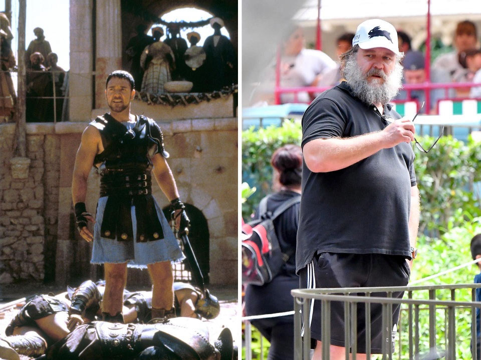 Russell Crowe và vai diễn “hạ gục” trái tim hàng triệu phụ nữ trên thế giới trong “Gladiator” (2000); giờ đây, đã ở tuổi 54, nam tài tử theo đuổi một... phong cách khác.