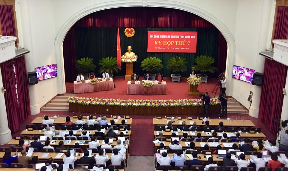 Hà Tĩnh: Không phát hiện sai phạm trong kê khai tài sản - 1 Toàn cảnh kỳ họp thứ 7, HĐND tỉnh Hà Tĩnh khóa XVII