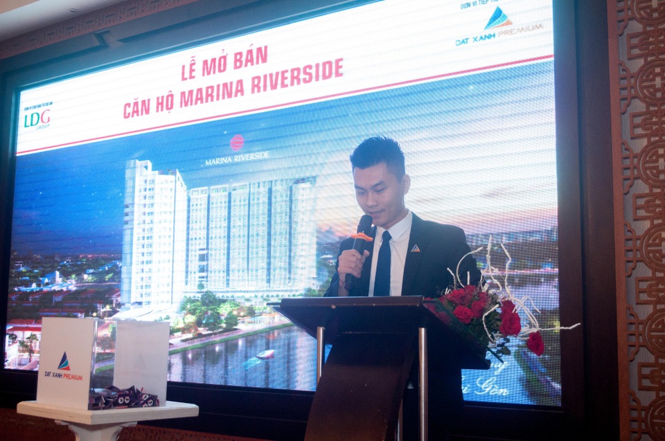 Đất xanh Premium mở bán thành công căn hộ Marina Riverside - 2 Ông Nguyễn Quốc Qúy – Tổng Giám đốc Công ty Cổ phần Đất Xanh Premium phát biểu tại Lễ mở bán