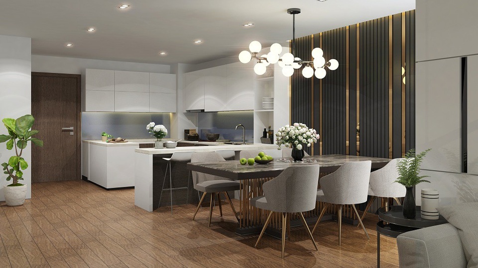 Nhận căn hộ bàn giao thô, thỏa sức sáng tạo không gian sống tại Amber Riverside - 1 Thiết kế căn hộ mẫu full nội thất Amber Riverside