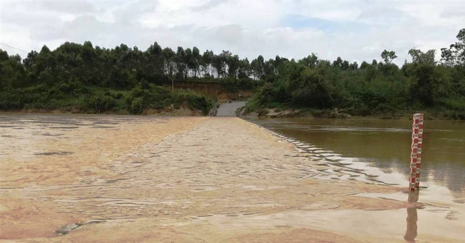 Mực nước sông Hiếu vẫn đang tiếp tục dâng cao.