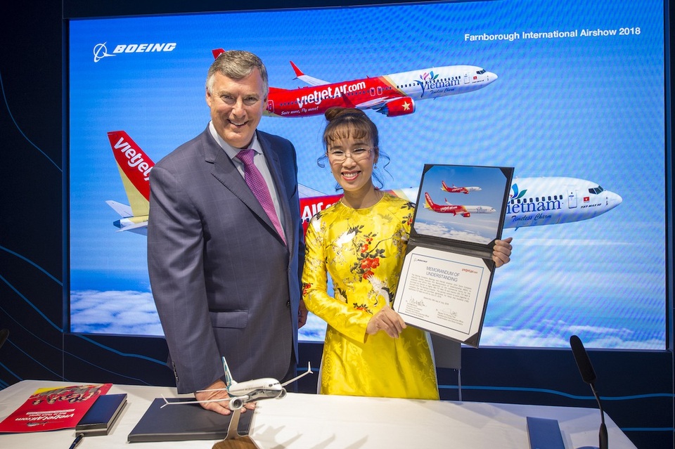 Hàng không thế hệ mới của Việt Nam ký hợp đồng mua 100 máy bay - 2 Lãnh đạo Vietjet và Boeing