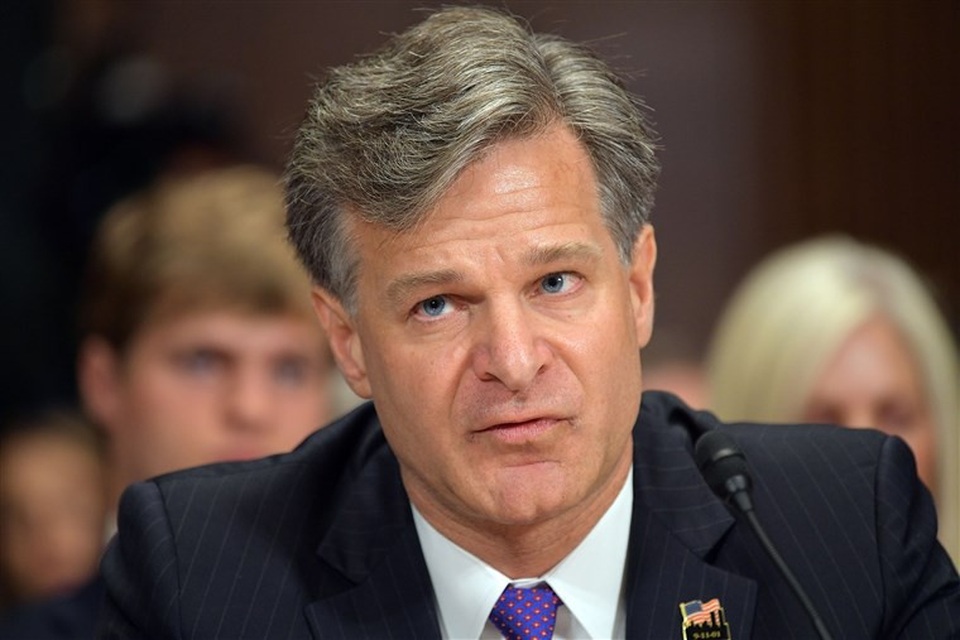 Giám đốc FBI: Trung Quốc là mối đe dọa lớn và nghiêm trọng nhất với Mỹ - 1 Giám đốc FBI Christopher Wray (Ảnh: NBC News)