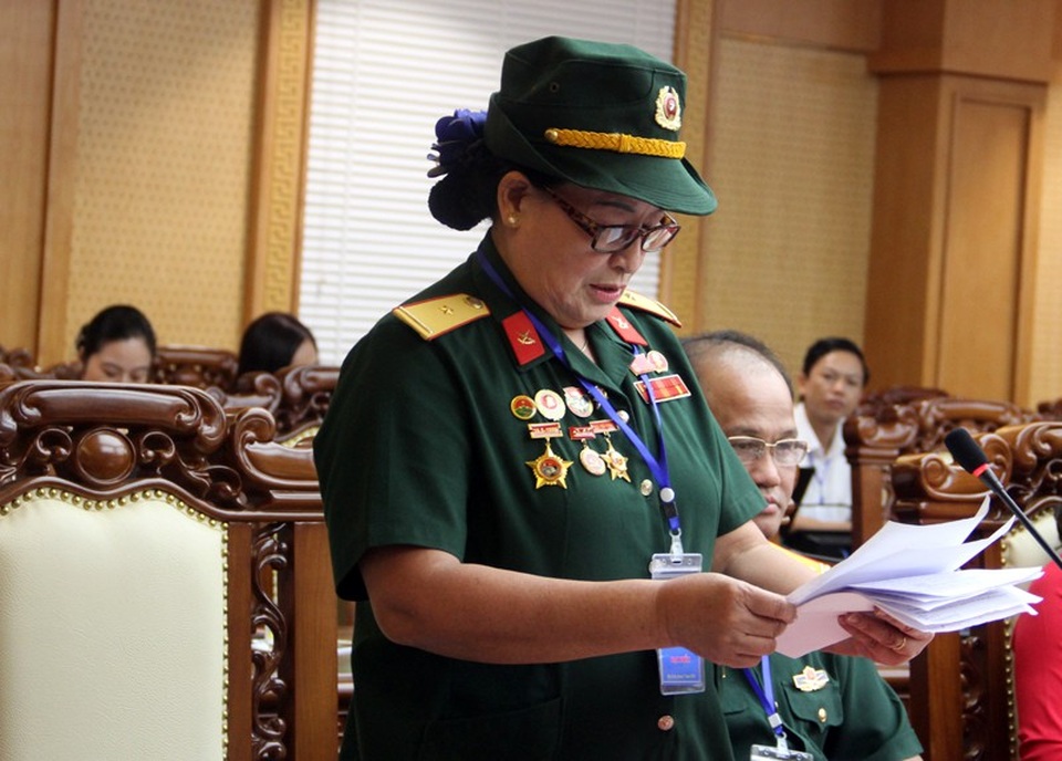 Chiến thắng Đồng Lộc là biểu tượng sáng ngời về ý chí và sức mạnh của dân tộc - 5 Cựu nữ chiến sỹ Trường Sơn Ngô Thị Tuyết đọc tham luận tại hội thảo