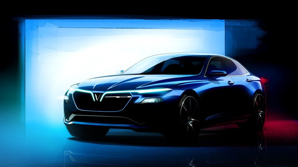 VinFast ra mắt xe tại Triển lãm ô tô Paris 2018 - 1
Thiết kế mẫu sedan của VinFast