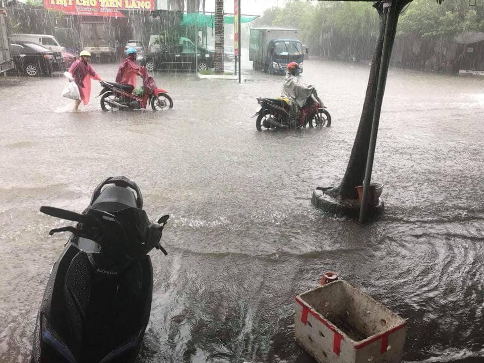 Đường phố Hải Phòng thành sông sau cơn mưa kéo dài - 8 Đường phố Hải Phòng thành sông sau cơn mưa kéo dài - 8