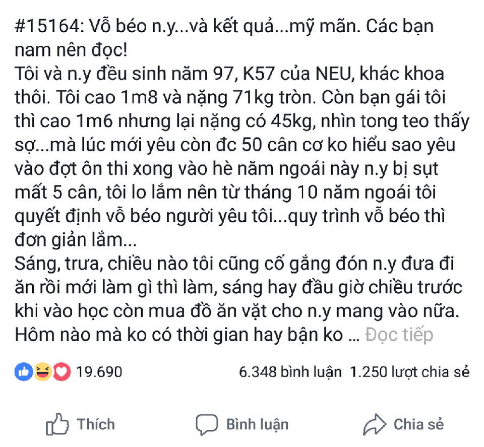 Anh chàng vỗ béo người yêu nhưng cân nặng chính anh lại tăng chóng mặt - 2 Anh chàng vỗ béo người yêu nhưng cân nặng chính anh lại tăng chóng mặt - 2