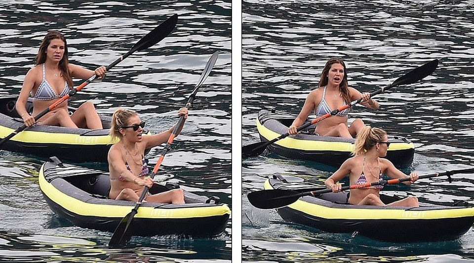Sienna Miller khoe dáng chuẩn trong kỳ nghỉ tại Ý - 3
Sienna Miller thư giãn chèo thuyền trên biển yên bình