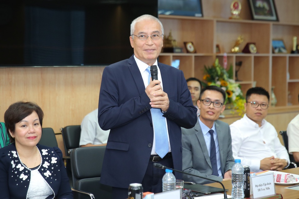 Ra mắt "Chào buổi sáng" phiên bản mới trên kênh VTV1 - 2 Ông Ngô Minh Hải - Phó chủ tịch HĐQT Tập đoàn TH phát biểu