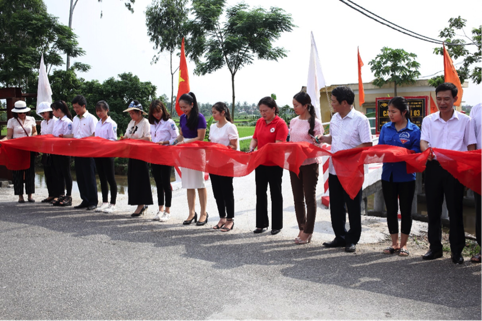 Niềm vui từ những cây cầu mới ở Vĩnh Bảo - Hải Phòng - 5 Lễ cắt băng khánh thành cầu Hùng Tiến (Cầu Từ Tâm 03).