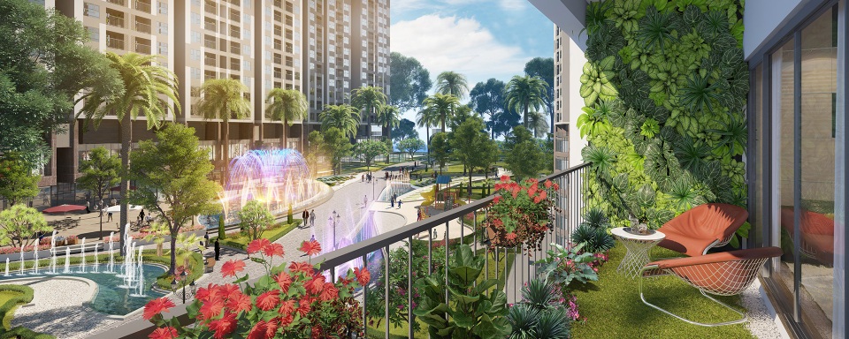 Có điểm gì độc đáo trong thiết kế dự án Imperia Sky Garden? - 3 Ban công ngập tràn ánh sáng tại Imperia Sky Garden