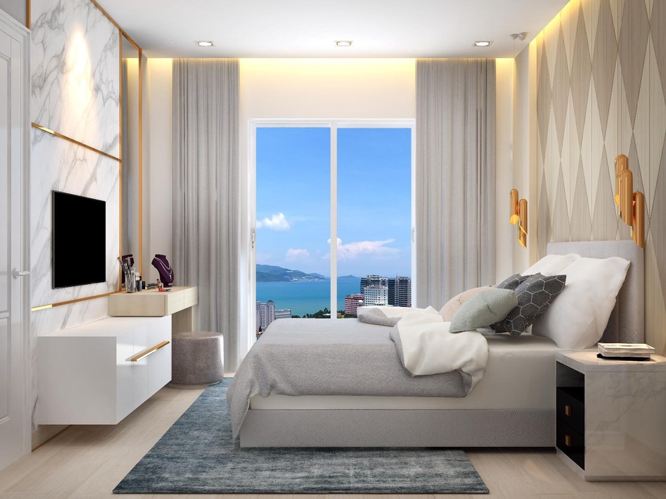 Ngôi nhà thứ hai – Xu hướng sở hữu của giới doanh nhân thành đạt - 3 Phòng ngủ được thiết kế với các mặt thoáng và hệ thống cửa kính, cửa sổ, đón nắng và đón gió tự nhiên.