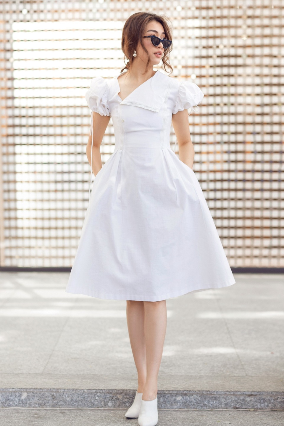 Lệ Hằng sở hữu số đo 3 vòng 81-63-87 cùng chiều cao 1m74.