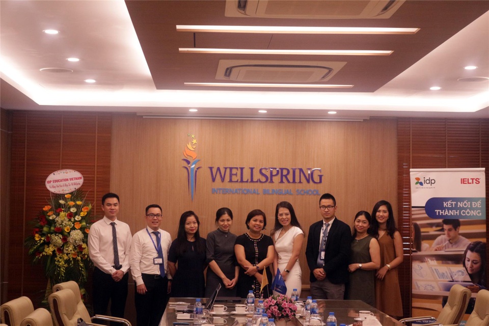 Lễ ký kết hợp tác giữa trường Wellspring Hà Nội và IDP Việt Nam - 1 Lễ ký kết hợp tác giữa trường Wellspring Hà Nội và IDP Việt Nam - 1