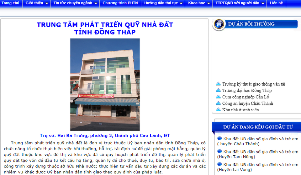 Phát hiện nhiều sai phạm tại Trung tâm Phát triển quỹ nhà đất Đồng Tháp - 1
Qua công tác thanh tra, ngành chức năng tỉnh Đồng Tháp phát hiện hàng loạt sai phạm tại Trung tâm Phát triển quỹ nhà đất tỉnh Đồng Tháp