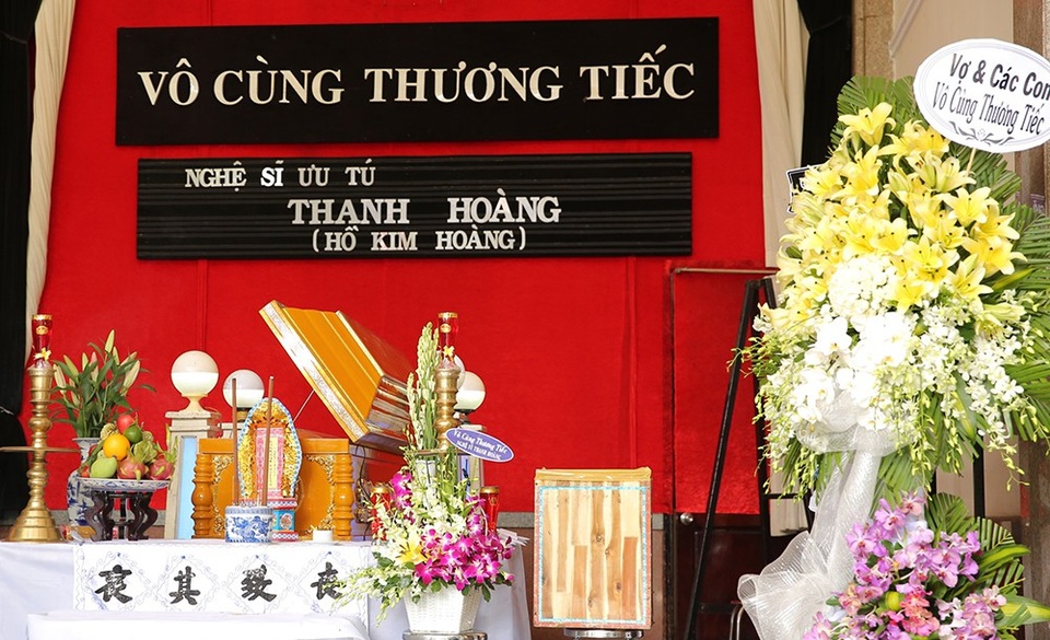 Tang lễ nghệ sĩ Thanh Hoàng được diễn ra trong 2 ngày 27-28/7 tại nhà tang lễ TPHCM.