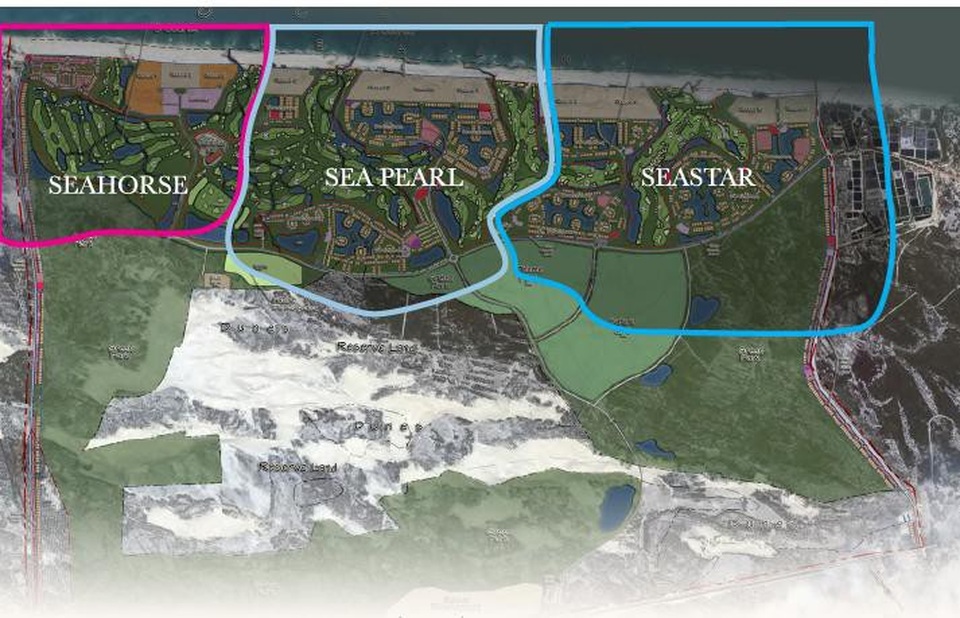 FLC Quảng Bình bao gồm 3 phân khu chính: Seahorse, Sea Pearl, Seastar