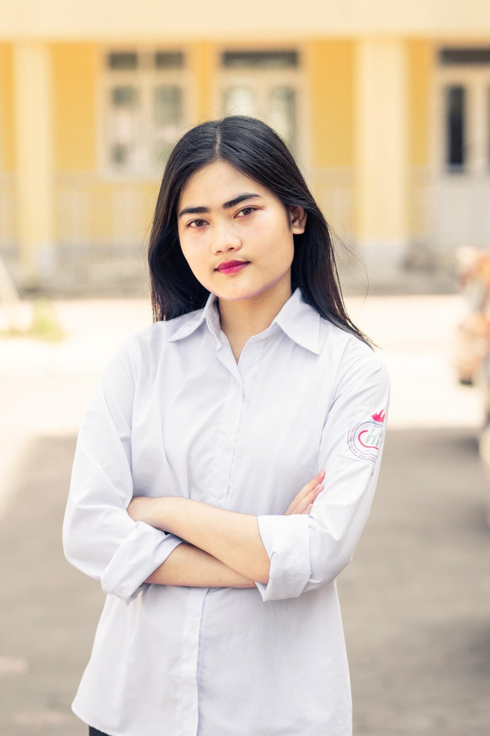 Nữ sinh Hà Tĩnh từ chối 6 trường đại học tuyển thẳng để trở thành quân nhân - 1
Kiều Anh Phương