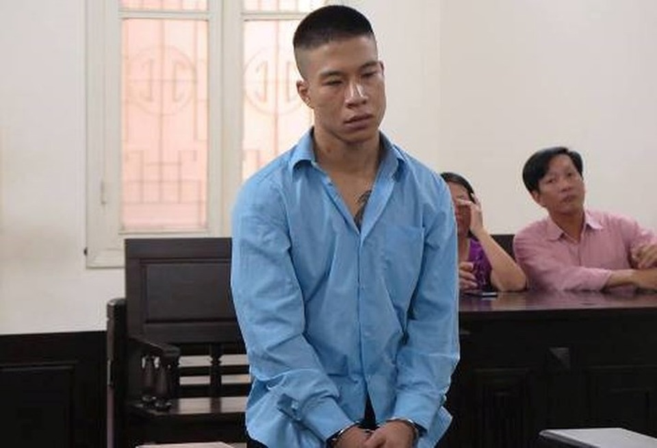 Đức Anh tại phiên xử sơ thẩm.