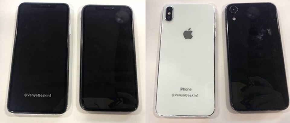 Xuất hiện nguyên mẫu hoàn thiện của iPhone X Plus và iPhone 9 - 1 Hình ảnh nguyên mẫu hai chiếc iPhone X chưa ra mắt của Apple, nhưng đã xuất hiện trên mạng.