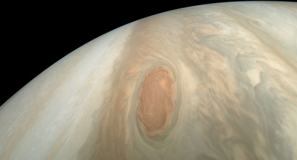 NASA công bố hình ảnh cơn bão trên sao Mộc - 1 NASA công bố hình ảnh cơn bão trên sao Mộc - 1