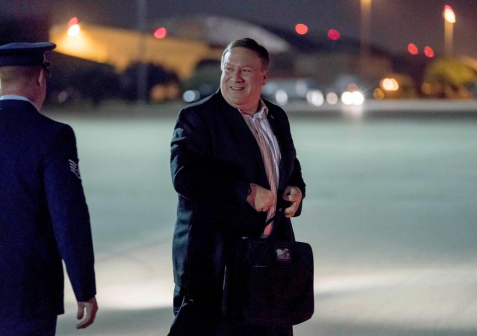 Triều Tiên bị nghi ngờ “nuốt lời”, Tổng thống Trump vẫn tin tưởng ông Kim Jong-un - 2 Ngoại trưởng Pompeo lên đường tới Bình Nhưỡng vào tối 5/7 (Ảnh: Reuters)