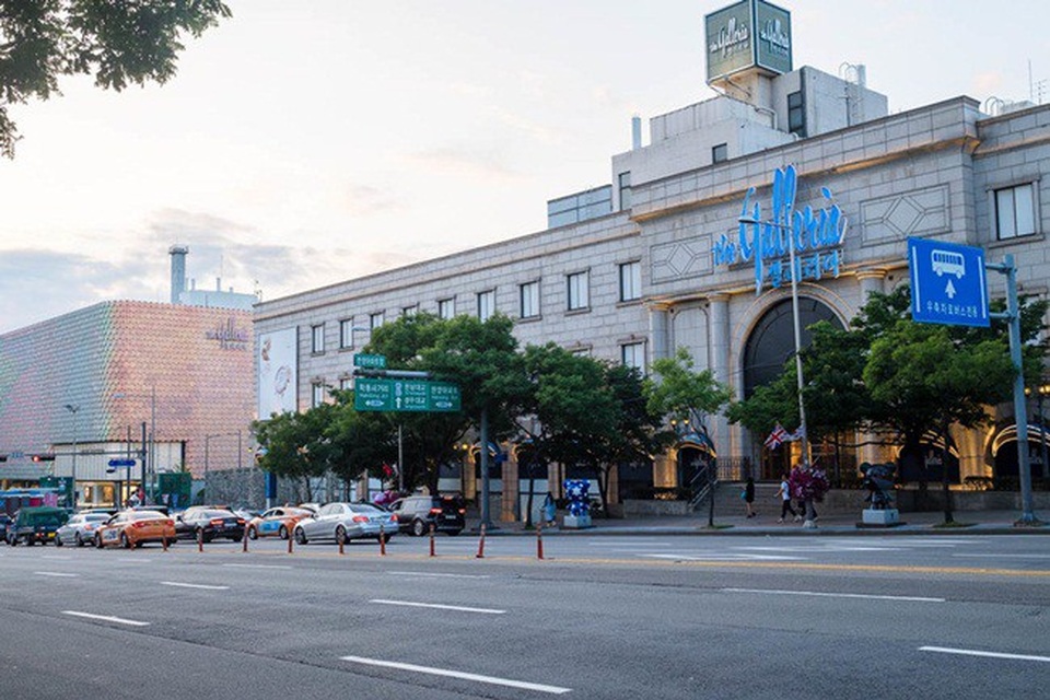Nằm trên phố Apgujeong Rodeo là trung tâm mua sắm Galleria nổi tiếng nhất Hàn Quốc. Nơi đây bán các sản phẩm hàng hiệu cao cấp.