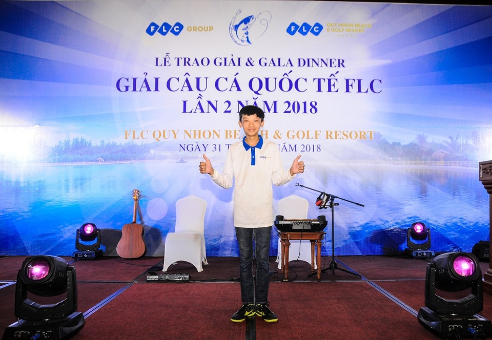 
Thí sinh nhỏ tuối nhất Lê Thanh Nhân (13 tuổi) đến từ Dak Nông
