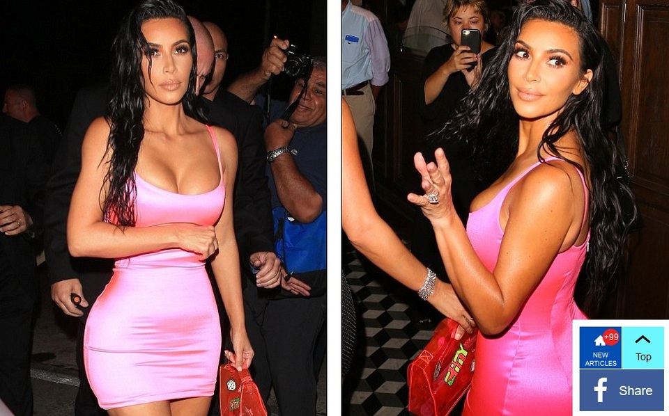 Kim Kardashian khoe dáng đồng hồ cát - 3
Bà mẹ xinh đẹp khoe thân hình nảy nở