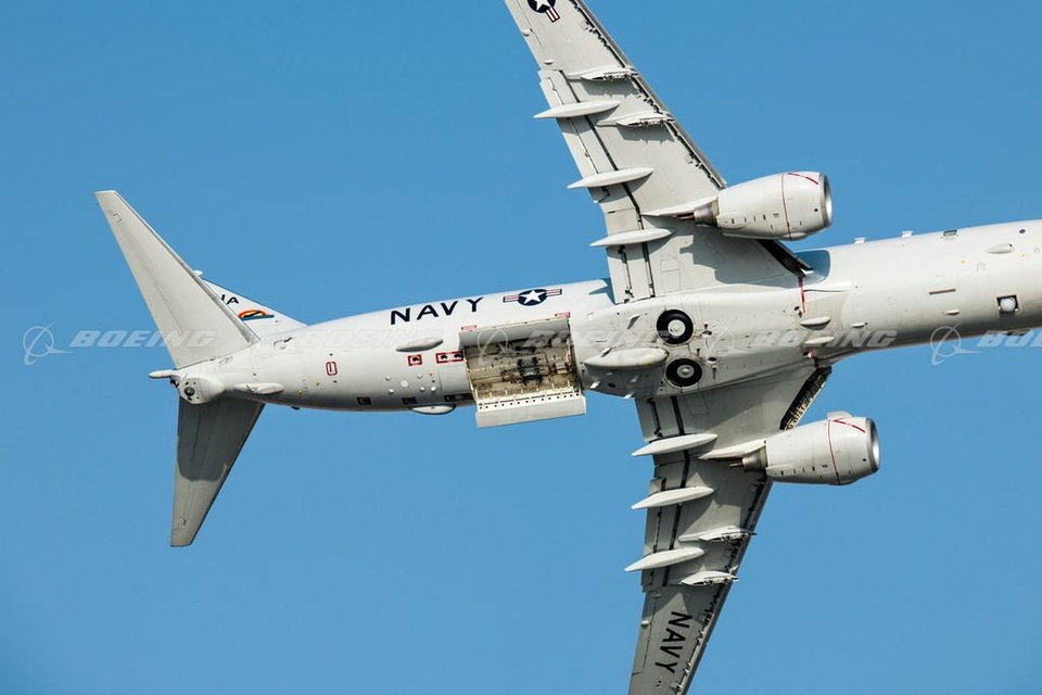 Trung Quốc lớn tiếng cảnh báo máy bay Mỹ trên Biển Đông - 1 Máy bay trinh sát P-8A Poseidon (Ảnh: Boeing)
