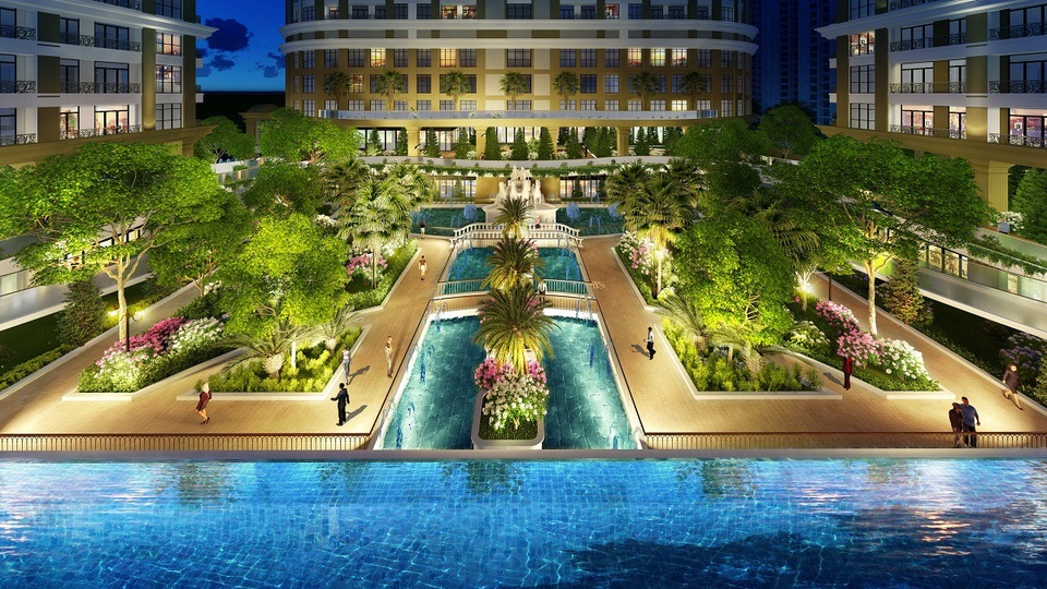 Sunshine Garden có chất lượng bàn giao nội thất tốt nhất khu vực Minh Khai – Vĩnh Tuy - 3
Khu vườn ban mai và thác tràn nghệ thuật tại dự án Sunshine Garden