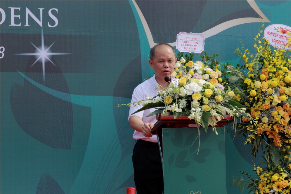 Chính thức khởi công dự án liền kề Dahlia Homes – KĐT Gamuda Gardens - 3 Ông Dennis Ng Teck Yow – Phó tổng giám đốc Gamuda Land Việt Nam phát biểu tại buổi lễ khởi công