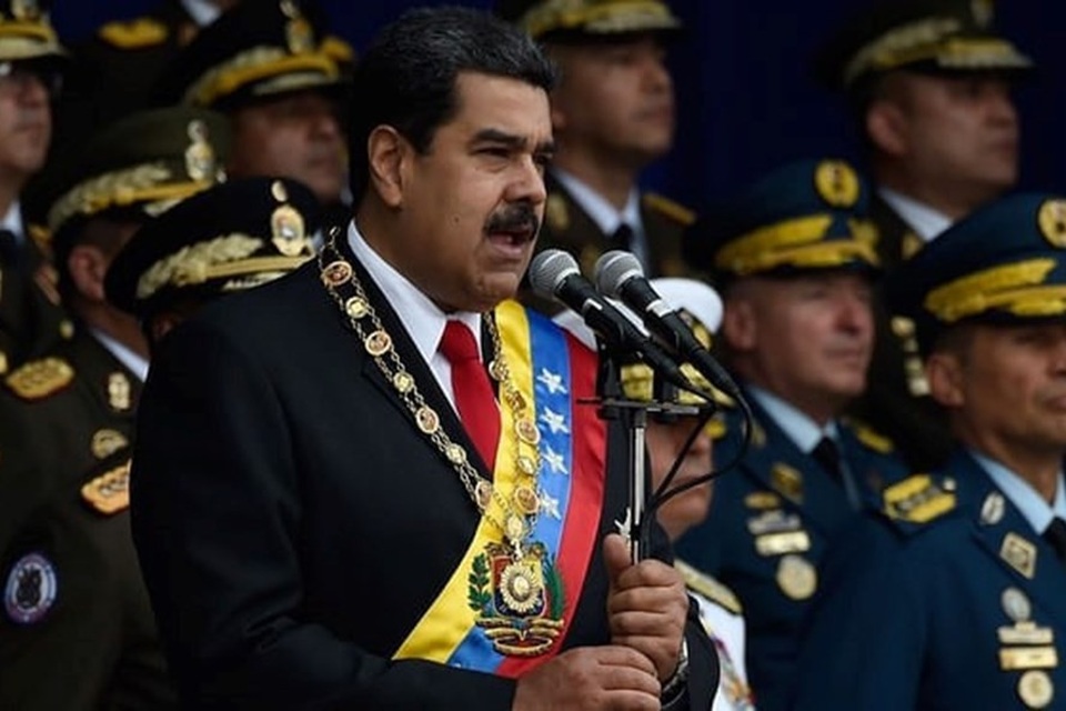 
Tổng thống Nicolas Maduro thoát chết trong vụ ám sát bất thành. Ảnh: AP
