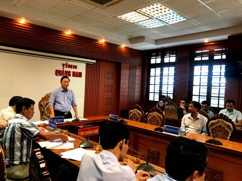 Tỉnh Quảng Nam làm việc với các chủ hồ chứa thủy điện và các địa phương chiều 10/8