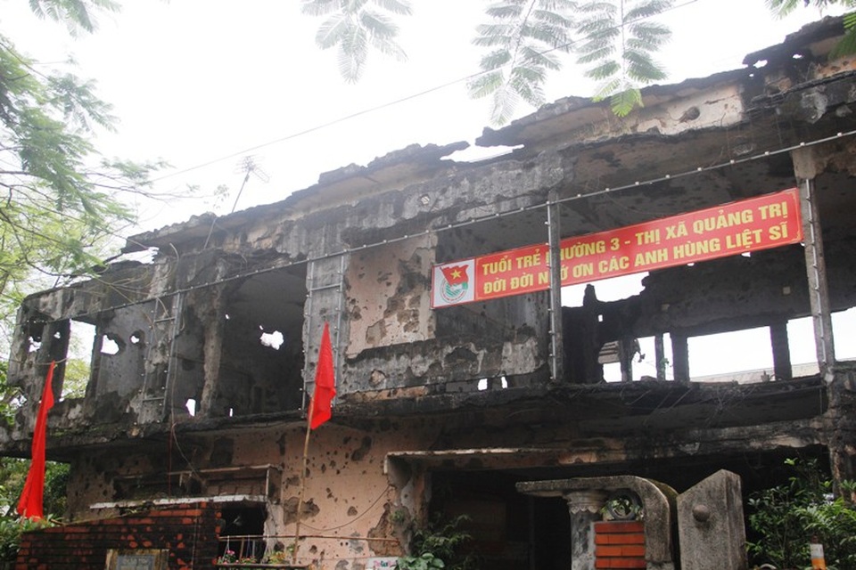 Quảng Trị: Gia cố, chống xuống cấp di tích trường Bồ Đề - 3 Qua hàng chục năm, di tích đang bị xuống cấp nghiêm trọng
