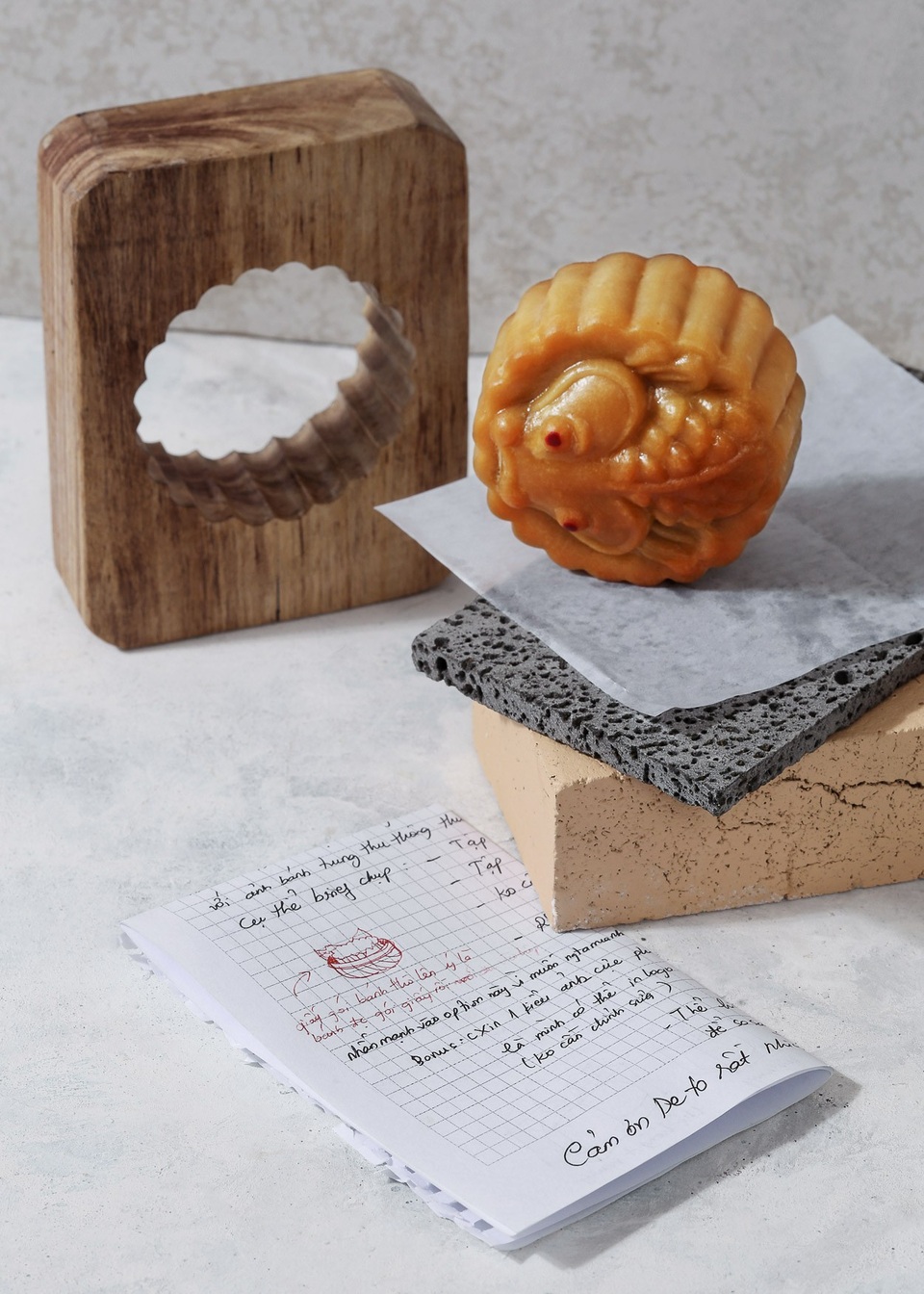 Độc lạ, sang chảnh với bánh trung thu cá vàng vỏ mây tre đan - 6