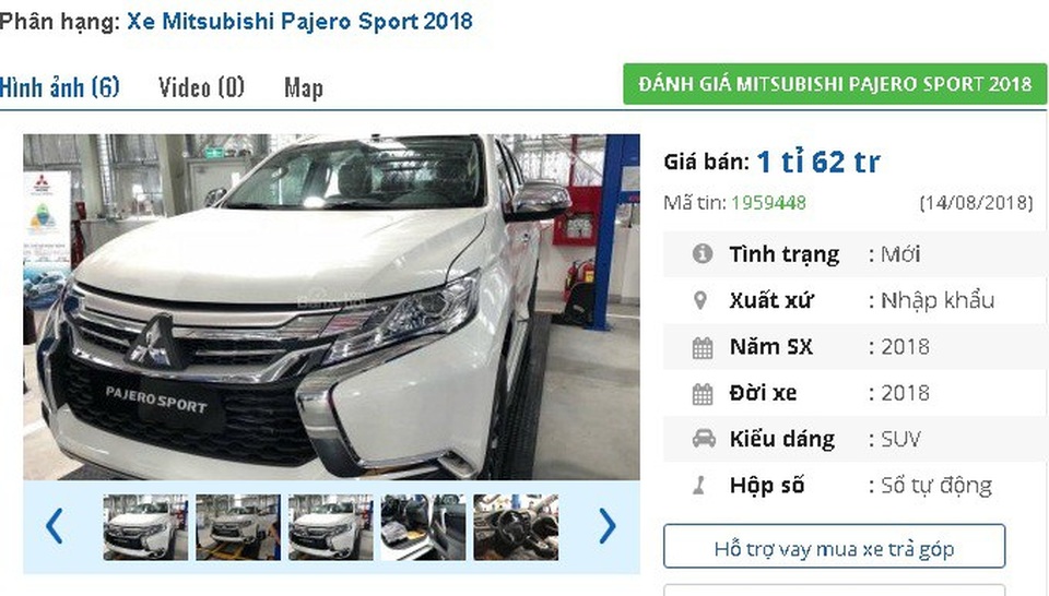 SH giảm "sốc" xuống dưới 100 triệu đồng, ô tô hạ 244 triệu đồng/chiếc tháng cô hồn - 2
Mitsubishi Pajero Sport 2018 giảm giá mạnh lên tới 244 triệu đồng/chiếc.