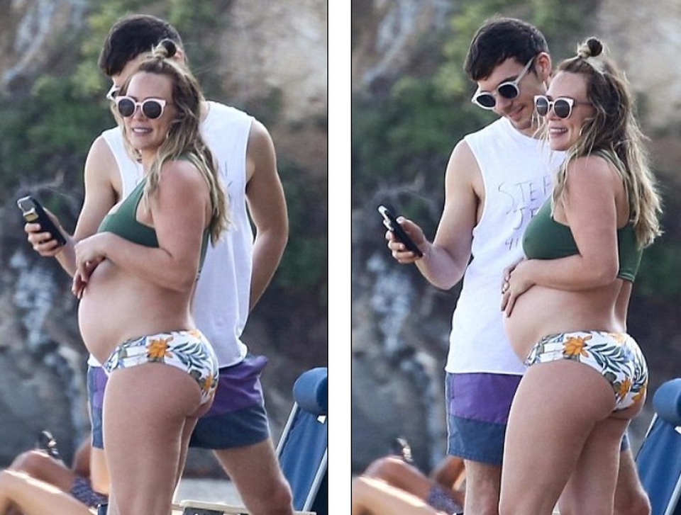 Hilary Duff khoe bụng bầu với bikini - 5
Đây là đứa con thứ 2 của Hilary Duff