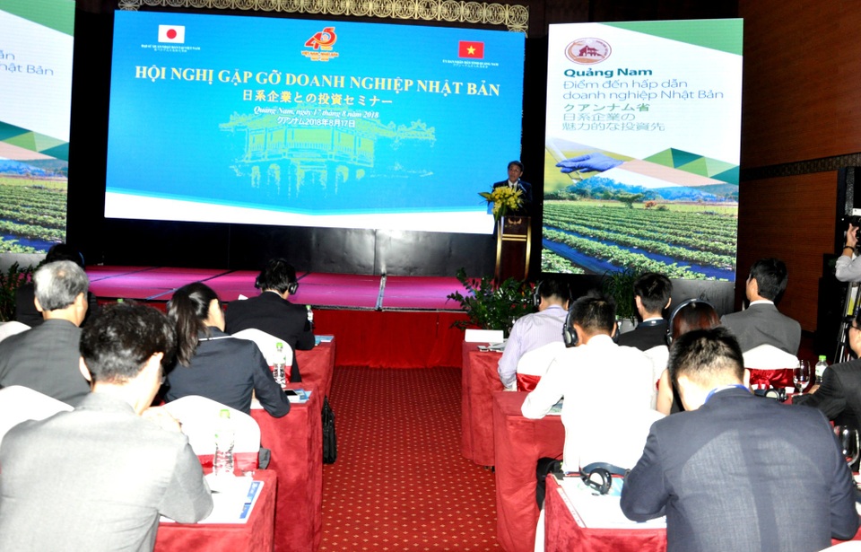 Quảng Nam quảng bá cơ hội đầu tư với các doanh nghiệp Nhật Bản - 1 Gần 100 doanh nghiệp Nhật Bản tham dự hội nghị đầu tư vào Quảng Nam ngày 17/8