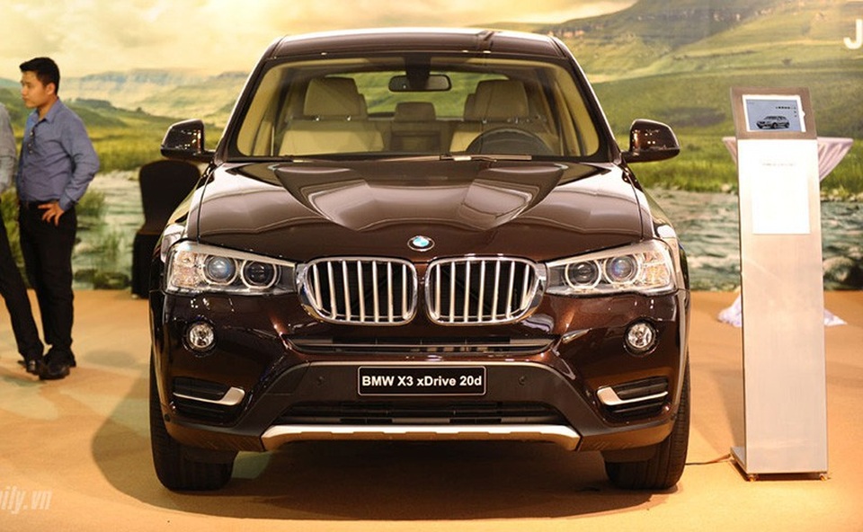 Mẫu BMW X3 sử dụng động cơ diesel 2.0L tại Việt Nam.