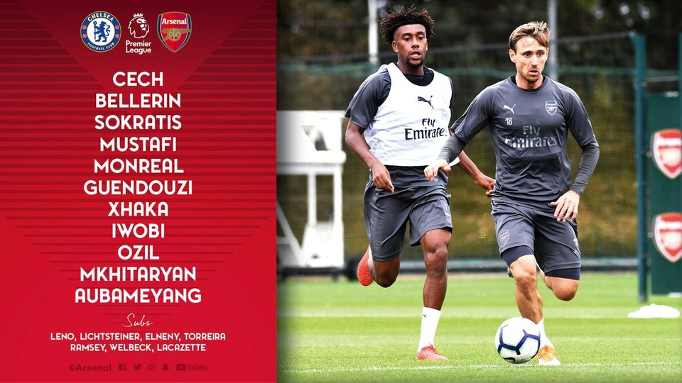Chelsea 3-2 Arsenal: "Pháo thủ" lại gây thất vọng - 14
Đội hình ra sân của các cầu thủ Arsenal