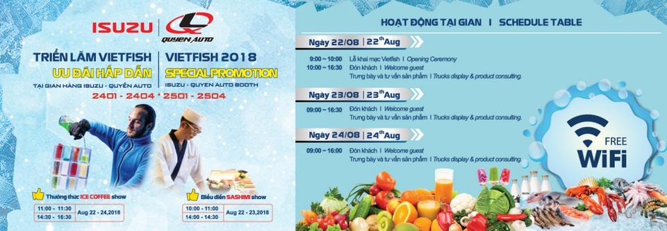 ISUZU - Quyền Auto mang đến Vietfish 2018 giải pháp vận chuyển chuyên nghiệp - 2