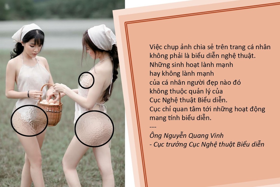 Á hậu chụp ảnh khoe thân phản cảm gây nóng dư luận - 4 Không bỏ phần thi bikini, khó xử phạt người đẹp chụp ảnh “nóng”
Cơ quan chức năng vào cuộc vụ Á hậu Thư Dung chụp ảnh phản cảm
Vụ Á hậu chụp ảnh lố lăng ở Đà Lạt: Chưa biết sợ vì chưa bị phạt nặng tay?
Á hậu Thư Dung chụp ảnh “lố lăng” ở Đà Lạt, Cục Nghệ thuật Biểu diễn nói gì?