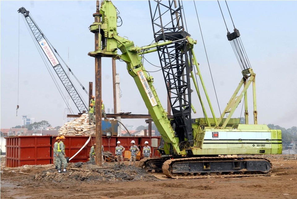 Vướng giải phóng mặt bằng, cầu Thủ Thiêm 2 mới thi công được 16%? - 2 Được khởi công từ tháng 2/2015, tuy nhiên đến nay cầu Thủ Thiêm 2 mới hoàn thành 16% khối lượng