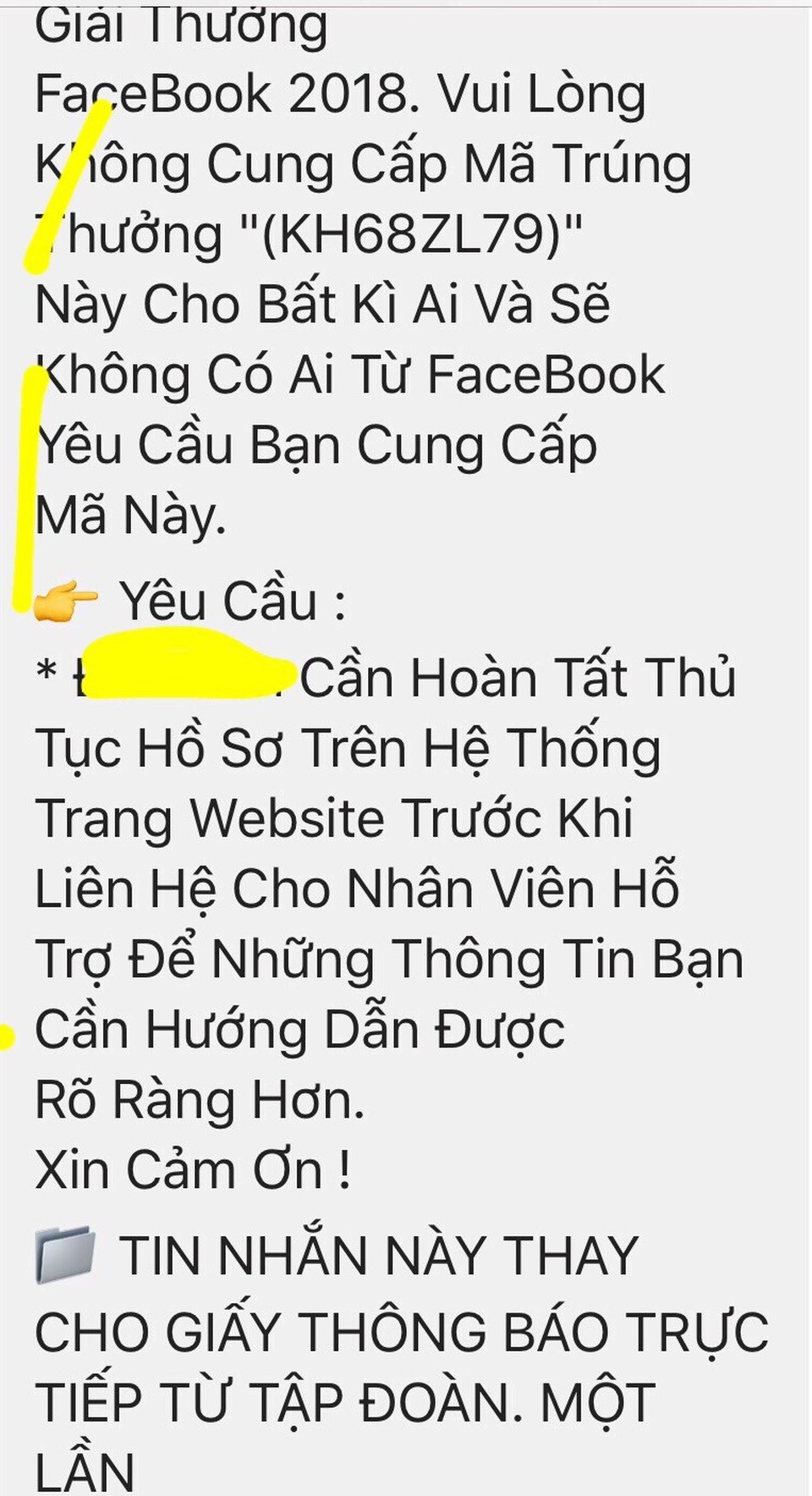 Nhiều người dân sập bẫy từ nhân viên tổng đài giả - 2 Người dân cần cảnh giác trước những thông tin trúng thưởng qua Facebook