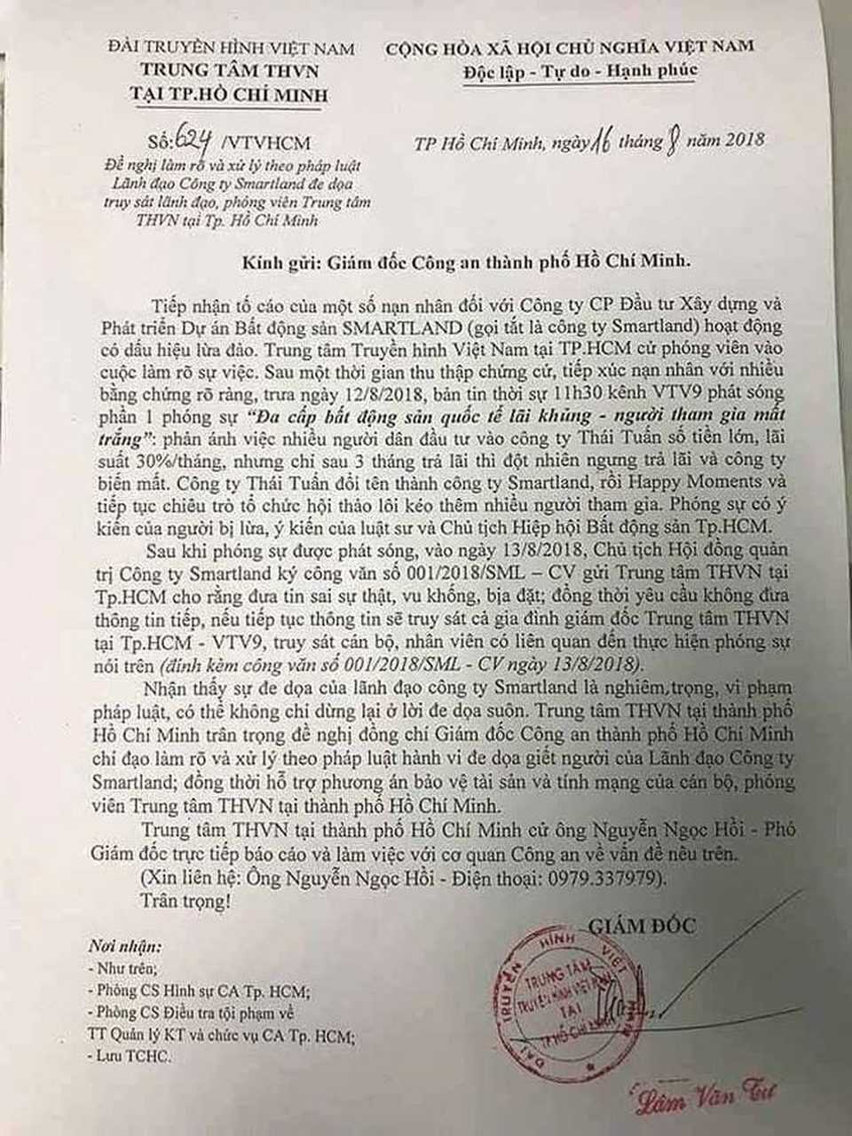 Ngông cuồng tới mức dọa truy sát cả nhà đài - 1 Ngông cuồng tới mức dọa truy sát cả nhà đài - 1
