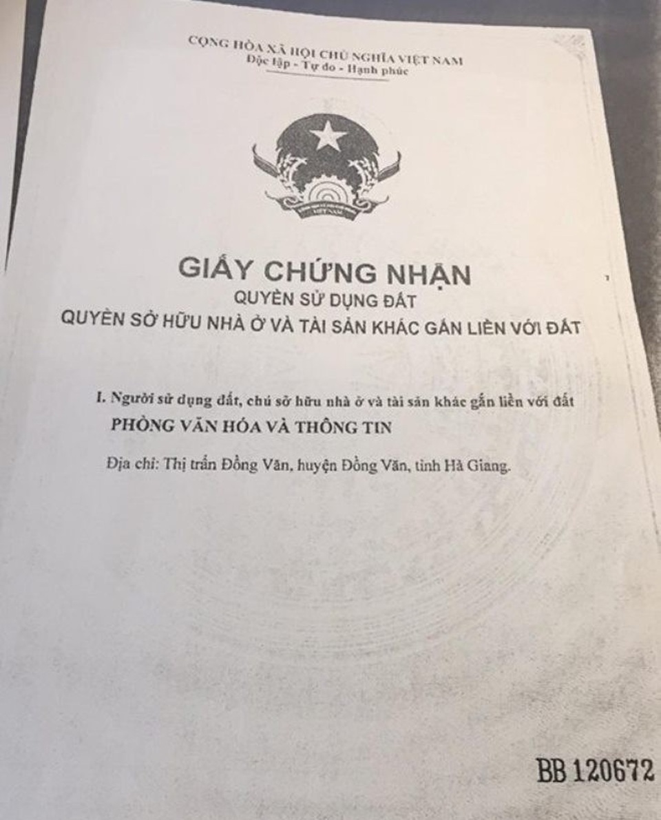 Cấp sổ đỏ đất dinh thự Vua Mèo cho Phòng Văn hóa thông tin có sai luật? - 3 Cấp sổ đỏ đất dinh thự Vua Mèo cho Phòng Văn hóa thông tin có sai luật? - 3