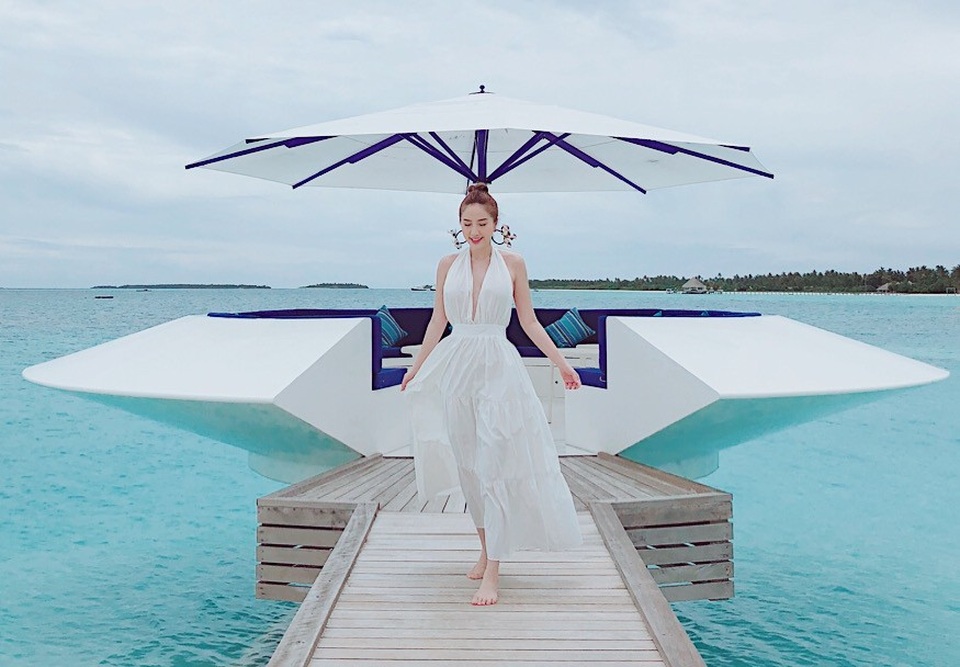 Chuyến đi du lịch lần này cũng là món quà Bảo Thy muốn dành tặng bản thân sau khi khoảng thời gian làm việc căng thẳng để hoàn tất sản phẩm âm nhạc mới của mình.