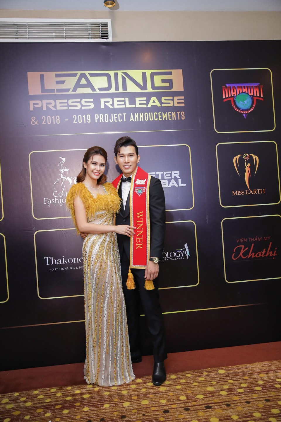 Hoa hậu trái đất 2015 đến Hà Nội tìm ứng viên dự thi Hoa hậu trái đất 2018 và 2019 - 5 Miss Earth 2015 và Nam vương Ngọc Tình tại sự kiện ra mắt Leading Star Project